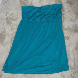 OP XL tube top over bathing suit cover never worn